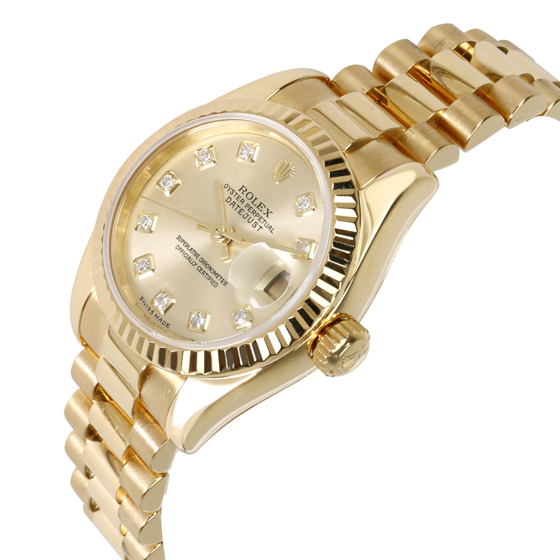 Rolex Datejust 179178 Womens Watch in 18kt Yellow Gold