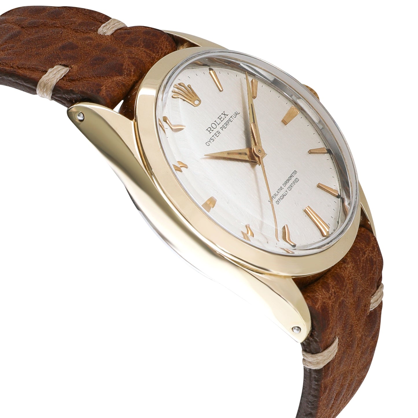 Vintage Rolex Oyster Perpetual 1024 Mens Watch in Gold Shell